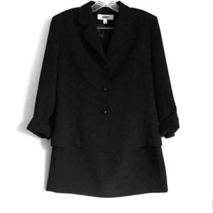 LeSuit black skirt and jacket